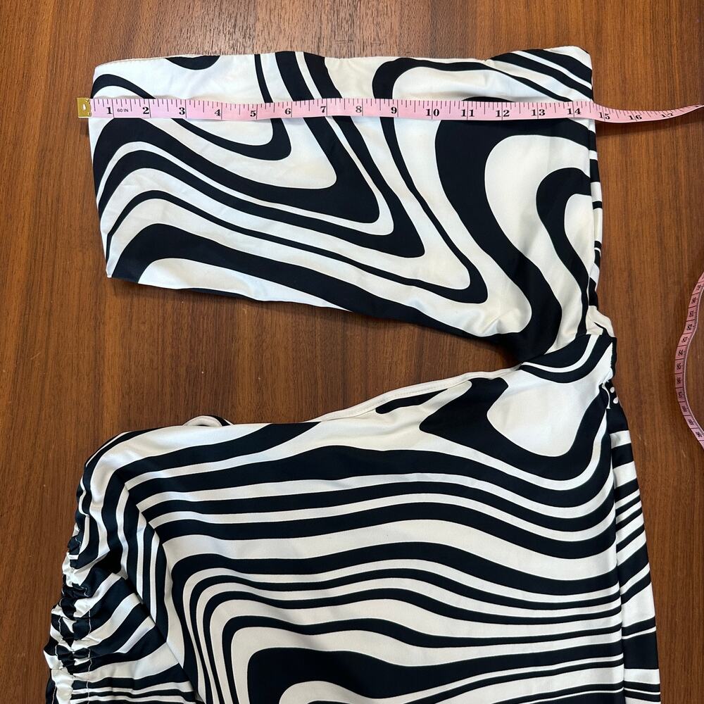 Agua Bendita X Revolve Gwen Maxi Dress Black Swirl, Beach Resort Pool, Large NWT - Picture 7 of 14